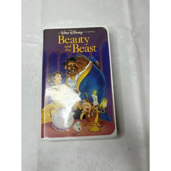 Disney Other - Beauty And The Beast Black Diamond Christmas Lead 1992 VHS - Rare